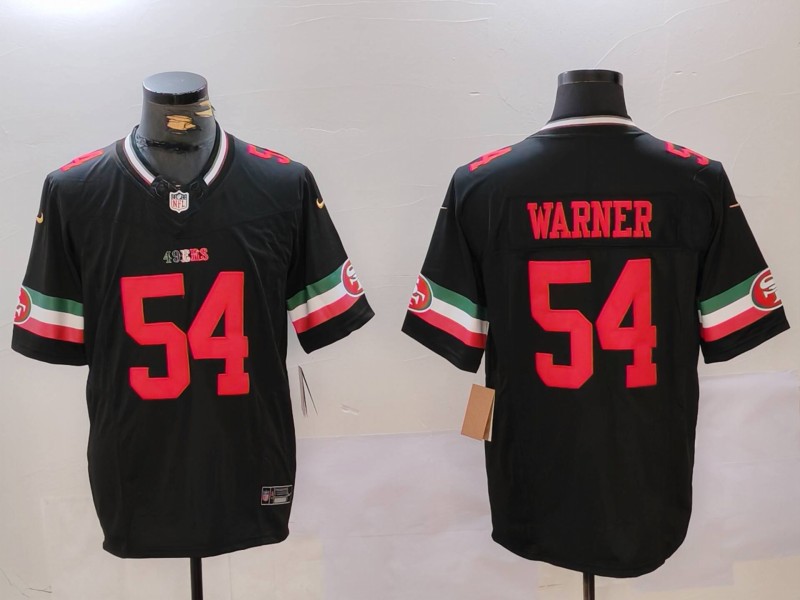 Men's San Francisco 49ers #54 Fred Warner Black F.U.S.E. Mexico Vapor Limited Football Stitched Jersey